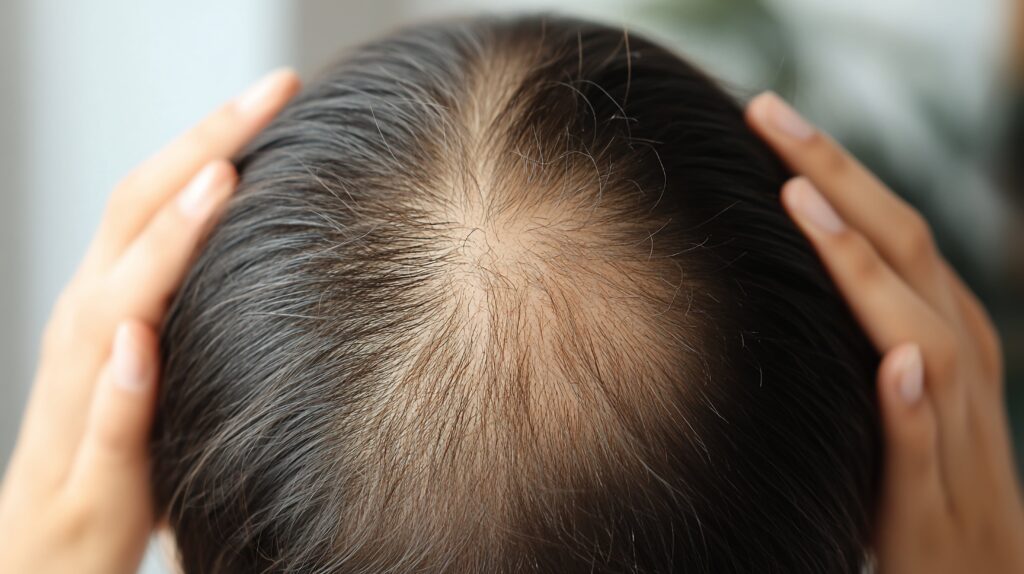 Man with diffuse thinning