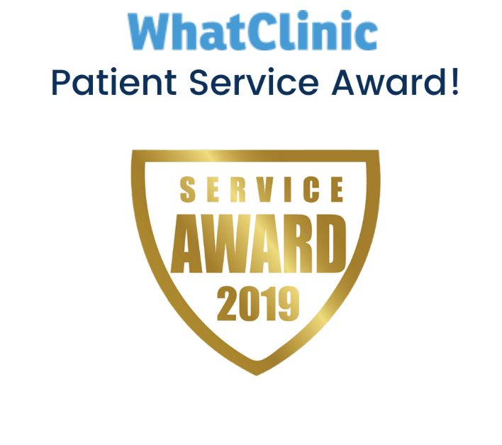 Wir sind der Gewinner des WhatClinic Customer Service Award