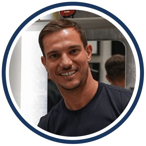 Football player Cedric Soares after his hair transplant at Cosmedica Clinic