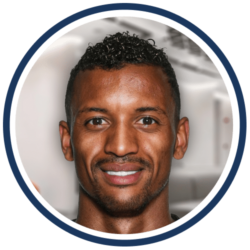 Portuguese football player Nani after his hair treatment at Cosmedica Clinic with Dr Levent Acar