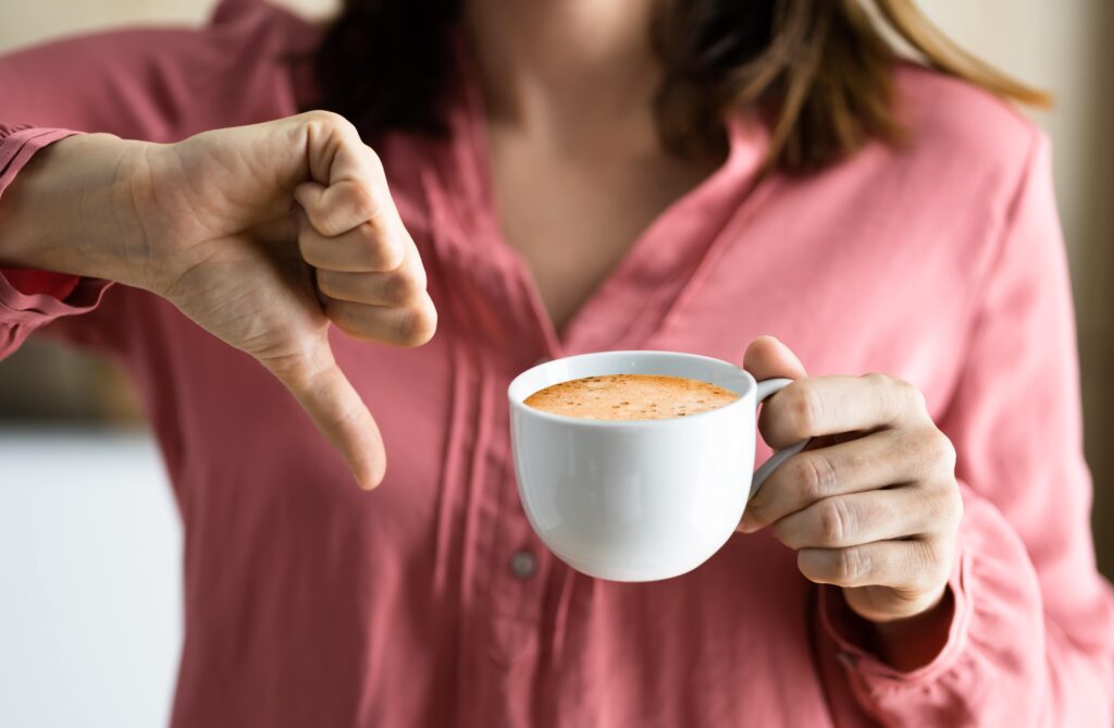 Coffee can have a negative impact on hair growth after a hair transplant