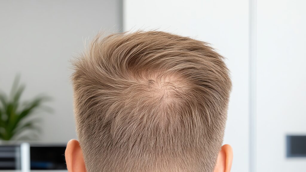 haaruitval dun blond haar