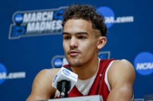 Photo of Trae Young Hair during a press conference