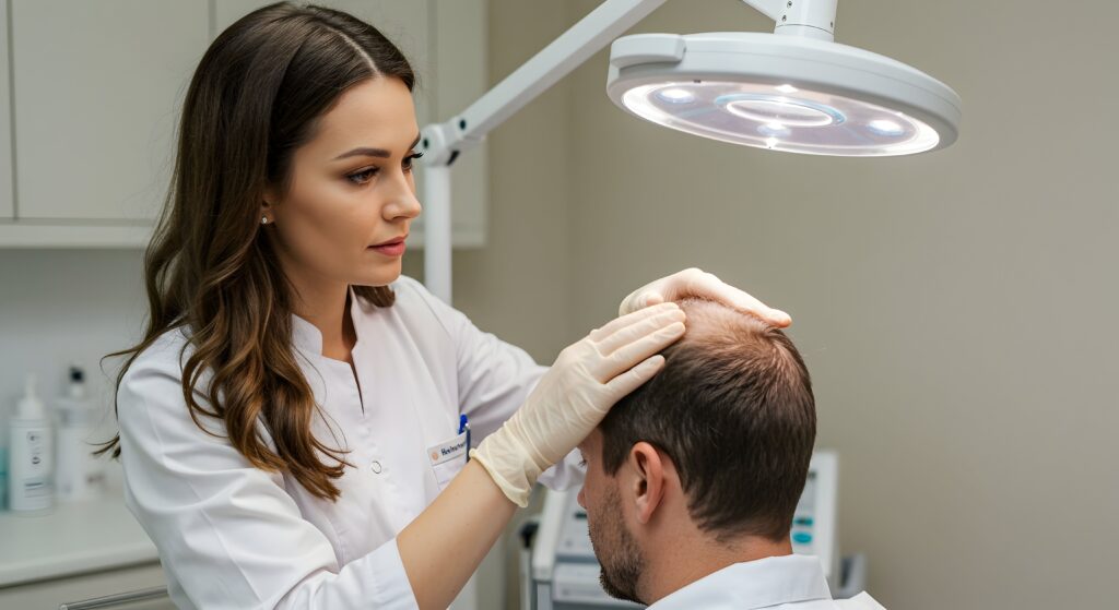 Consultation pour une greffe de cheveux : diagnostic personnalisé avec le médecin