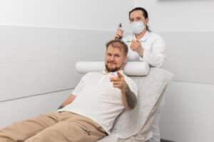Exosome therapy for hair loss is performed by medical specialists in a safe environment
