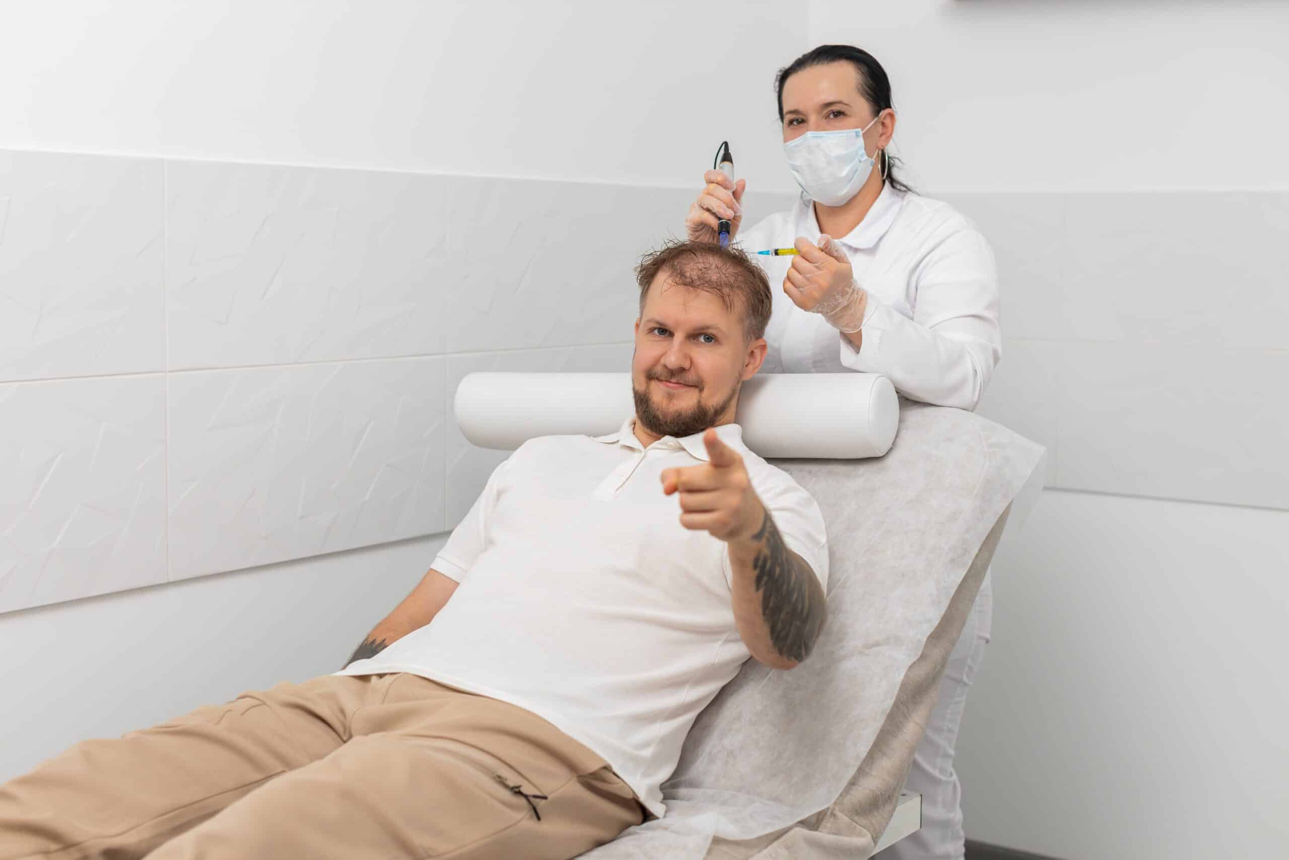 Exosome therapy for hair loss is performed by medical specialists in a safe environment