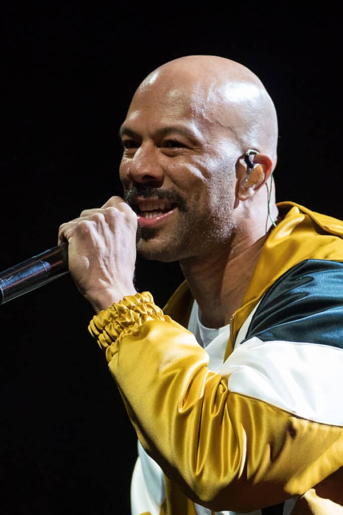Common’s minimalist shaved head mirrors his calm lyrical flow