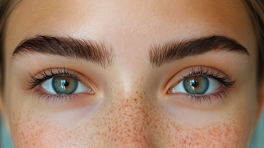 Résultat naturel après greffe de cils