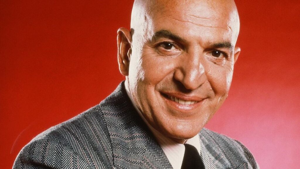 Telly Savalas’ shiny scalp and charm turned baldness into timeless style on television