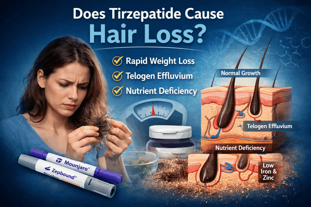 does tirzepatide cause hair loss