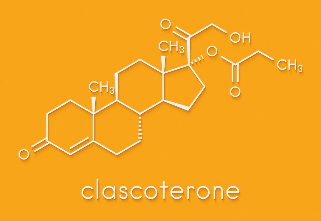 Formula chimica del clascoterone