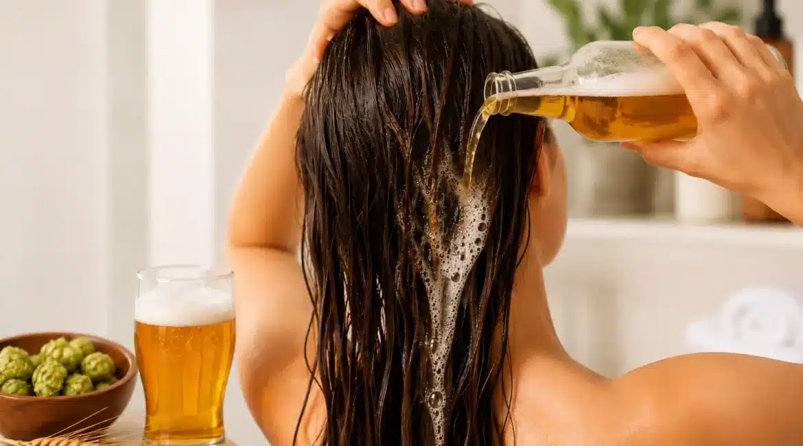 Bier für die Haare