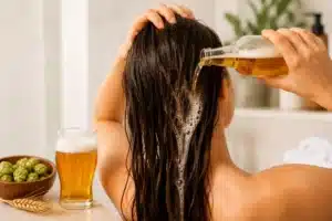 Bier für die Haare