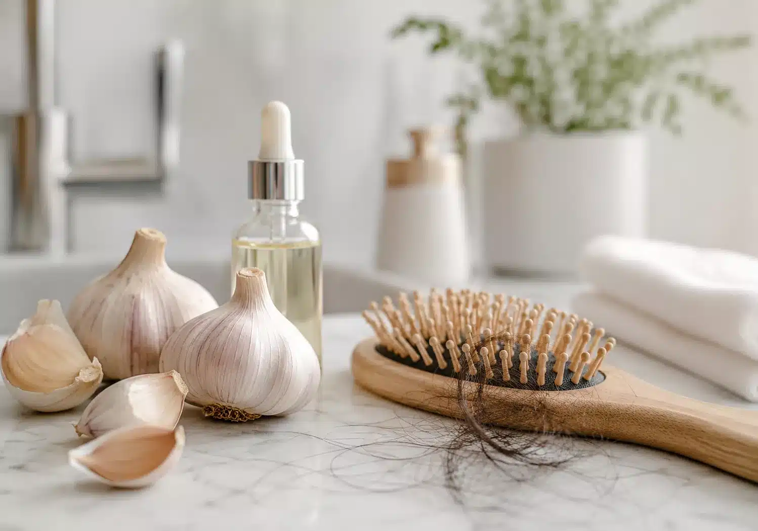 Knoblauch gegen Haarausfall