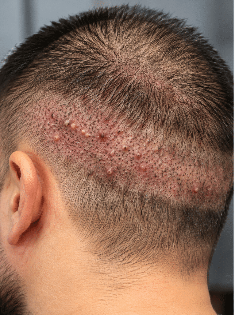 folliculitis after hair transplant
