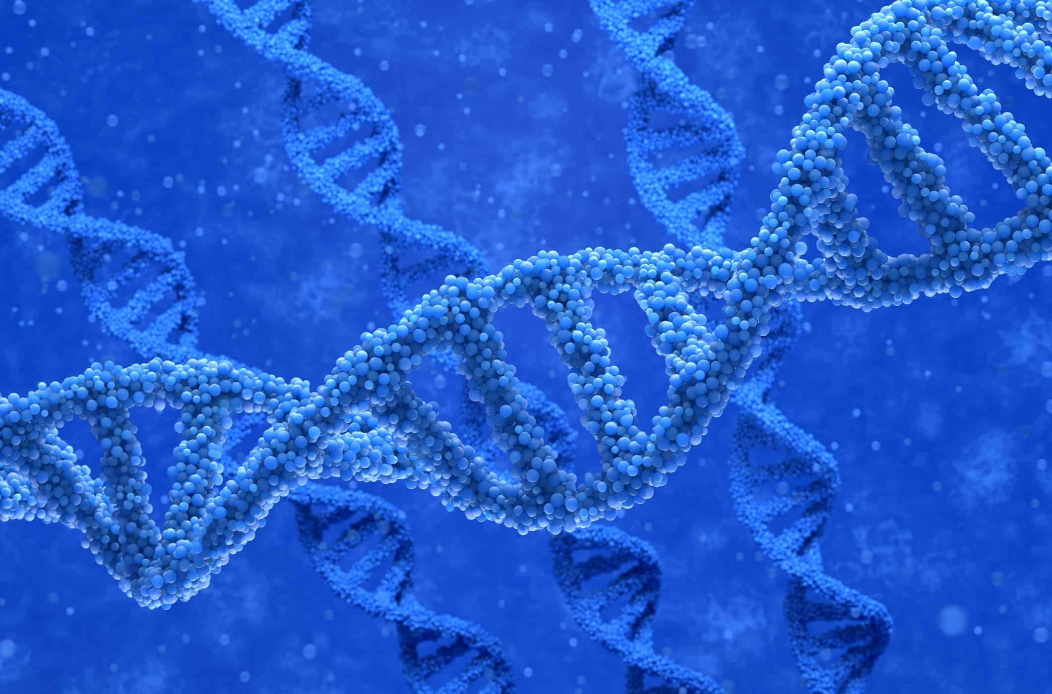 Molecola di DNA con la doppia spirale polinucleotidica